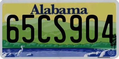 AL license plate 65CS904