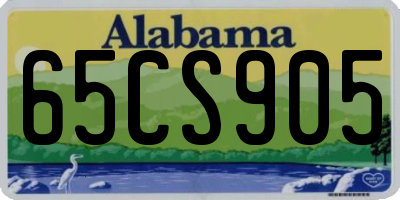 AL license plate 65CS905