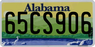 AL license plate 65CS906