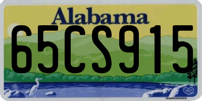 AL license plate 65CS915