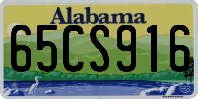 AL license plate 65CS916