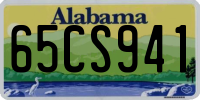 AL license plate 65CS941