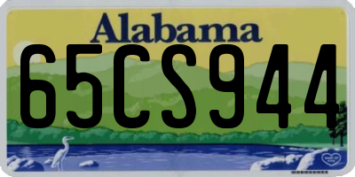 AL license plate 65CS944