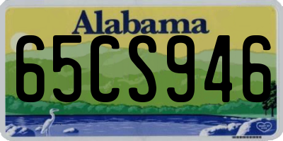 AL license plate 65CS946