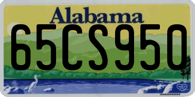AL license plate 65CS950