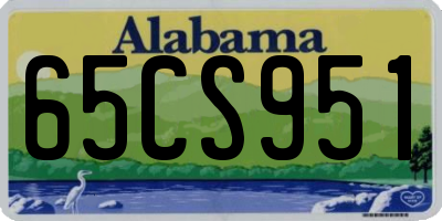 AL license plate 65CS951