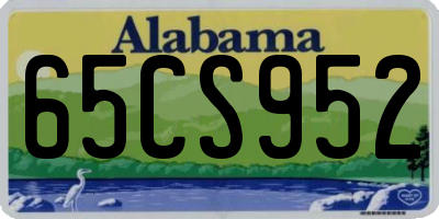 AL license plate 65CS952