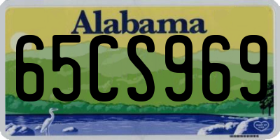 AL license plate 65CS969