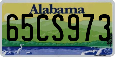 AL license plate 65CS973