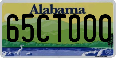 AL license plate 65CT000