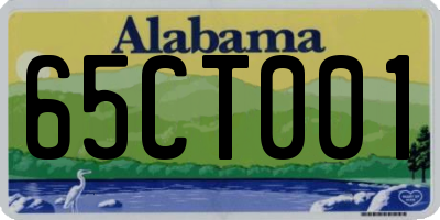 AL license plate 65CT001