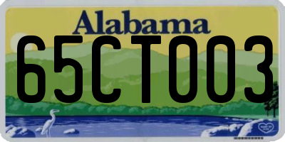AL license plate 65CT003