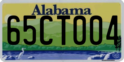 AL license plate 65CT004
