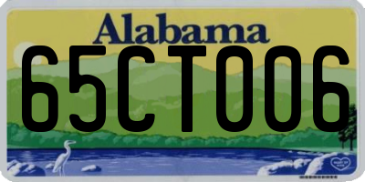AL license plate 65CT006
