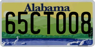 AL license plate 65CT008