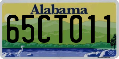 AL license plate 65CT011