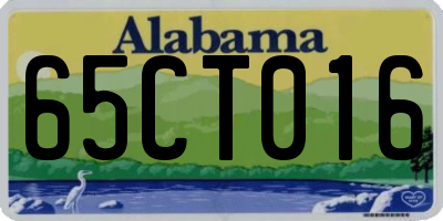 AL license plate 65CT016