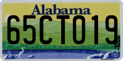AL license plate 65CT019