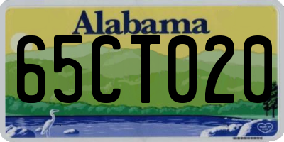AL license plate 65CT020