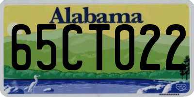 AL license plate 65CT022