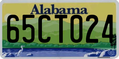 AL license plate 65CT024