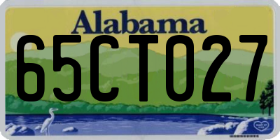 AL license plate 65CT027