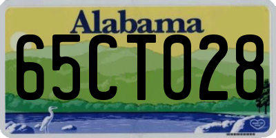 AL license plate 65CT028