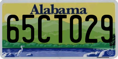 AL license plate 65CT029