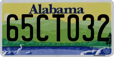 AL license plate 65CT032