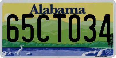 AL license plate 65CT034