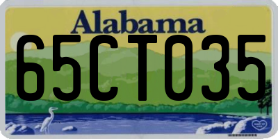 AL license plate 65CT035