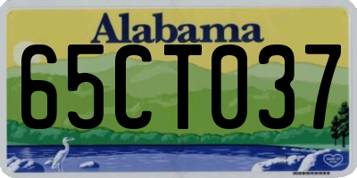 AL license plate 65CT037