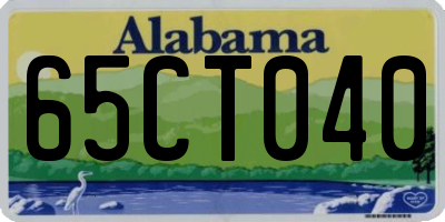 AL license plate 65CT040