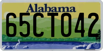 AL license plate 65CT042