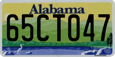 AL license plate 65CT047