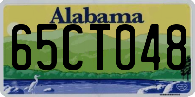 AL license plate 65CT048