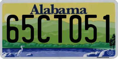 AL license plate 65CT051