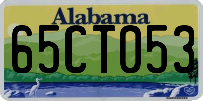 AL license plate 65CT053