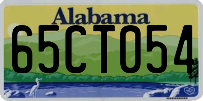 AL license plate 65CT054