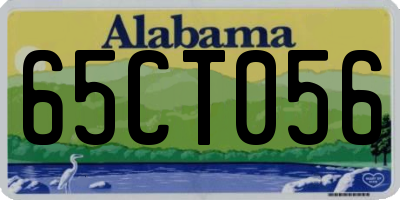 AL license plate 65CT056