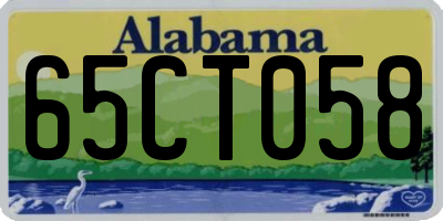 AL license plate 65CT058