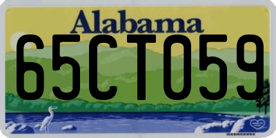 AL license plate 65CT059