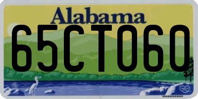 AL license plate 65CT060