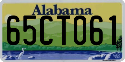 AL license plate 65CT061