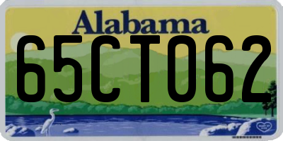 AL license plate 65CT062