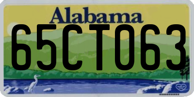 AL license plate 65CT063