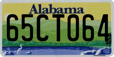 AL license plate 65CT064