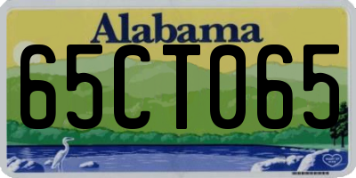AL license plate 65CT065