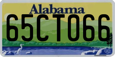 AL license plate 65CT066