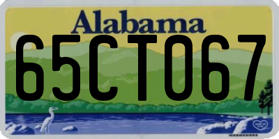 AL license plate 65CT067
